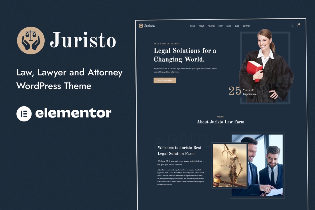 Juristo - Lawyer & Attorney WordPress Theme 1.0.1