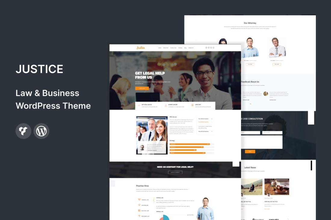 JUSTICE - Law & Business WordPress Theme 1.4