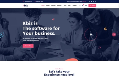 Kbiz - Business and Corporate WordPress Theme 1.0.8