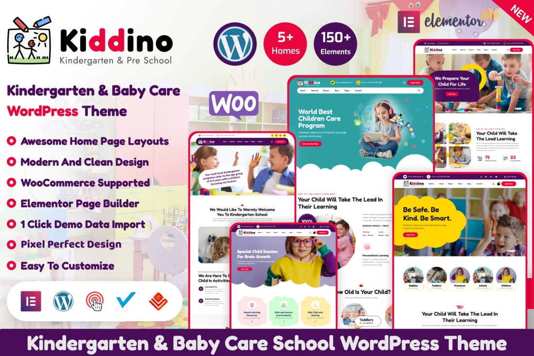 Kiddino - Kids & Kindergarten WordPress Theme 1.2.3