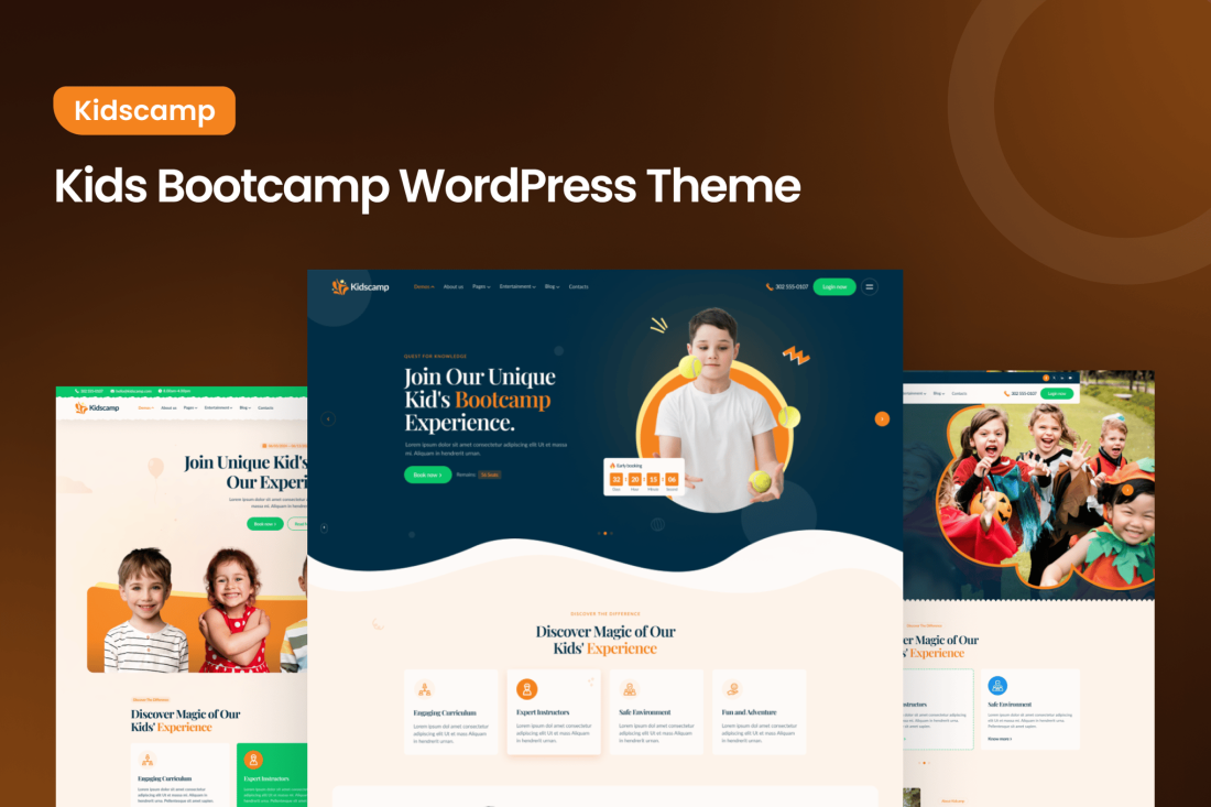 Kidscamp - Kids Bootcamp WordPress Theme 1.0