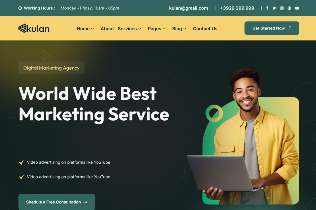 Kulan - Digital Marketing Agency WordPress Theme 1.0