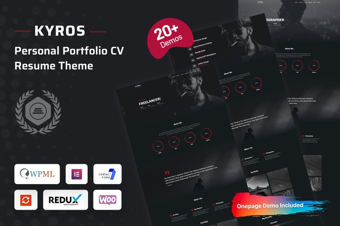 Kyros - Personal Portfolio CV Resume Theme 1.0.7
