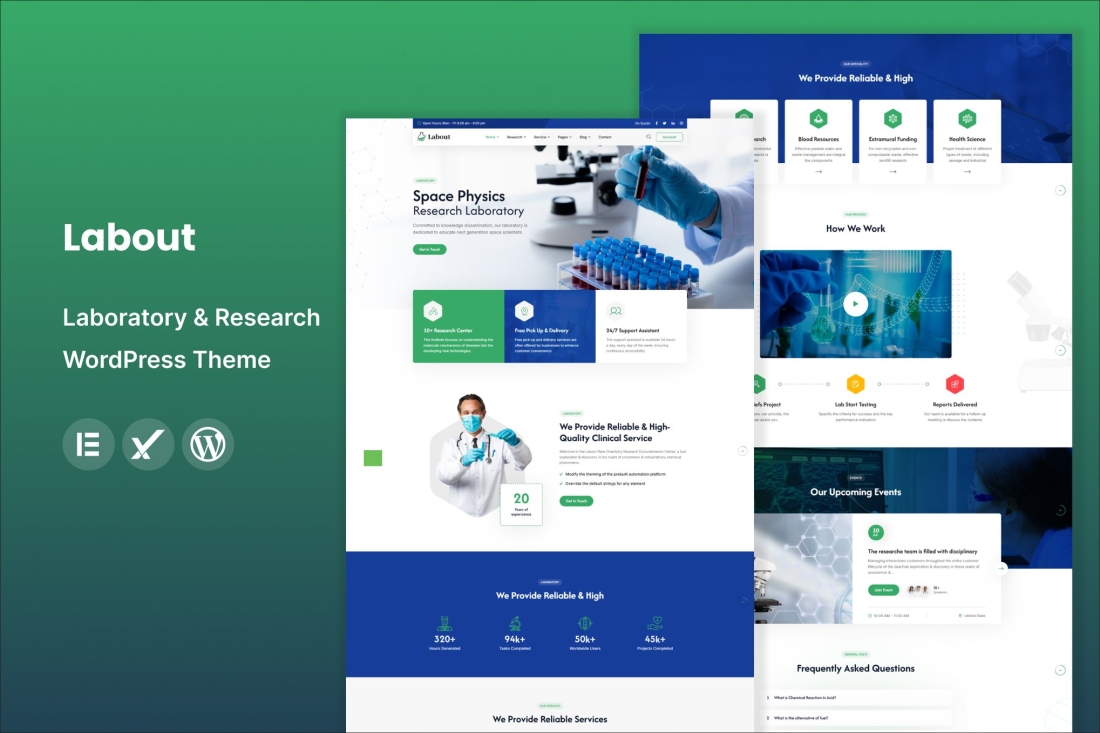 Labout - Laboratory & Research WordPress Theme 1.0