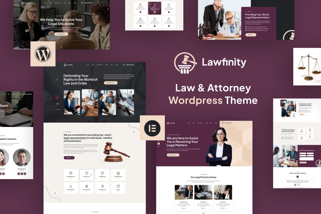 Lawfinity | Law and Attorney WordPress Theme 1.1