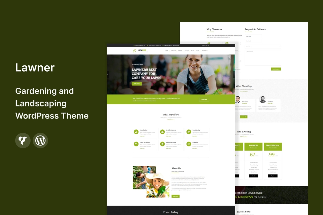 Lawner - Gardening and Landscaping WordPress Theme 2.7