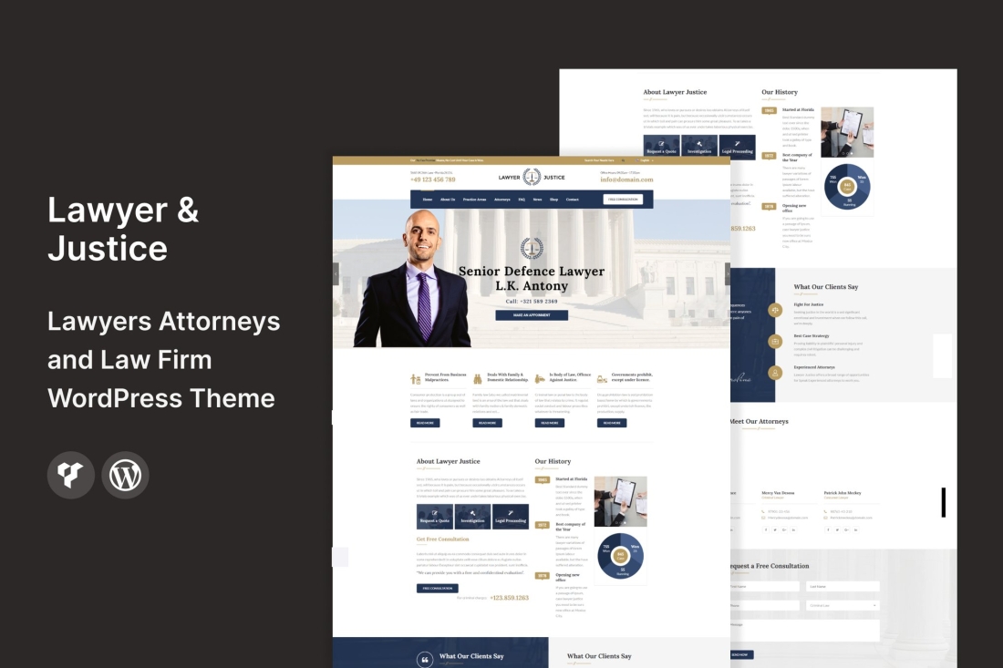 Lawyer & Justice - WordPress Theme for Lawyers 2.9