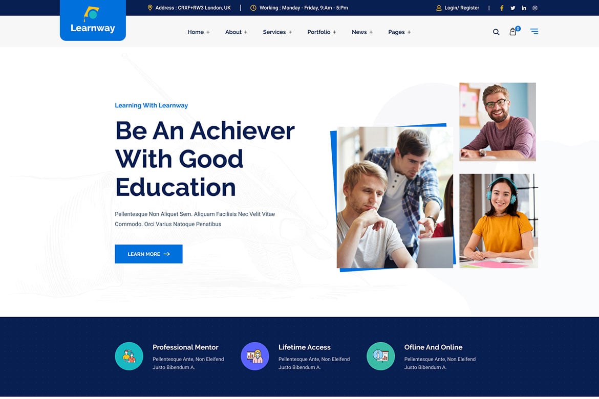 Learnway – Professional LMS Online Education Cours 1.0.0