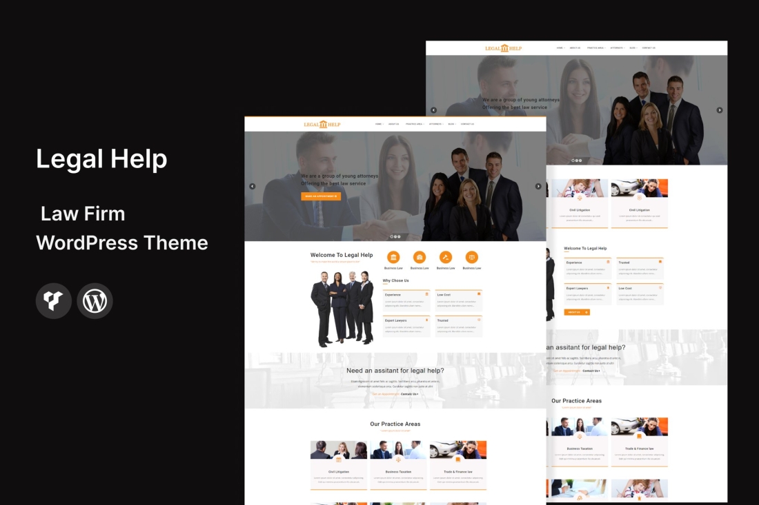 Legal Help - Law Firm WordPress Theme 2.0