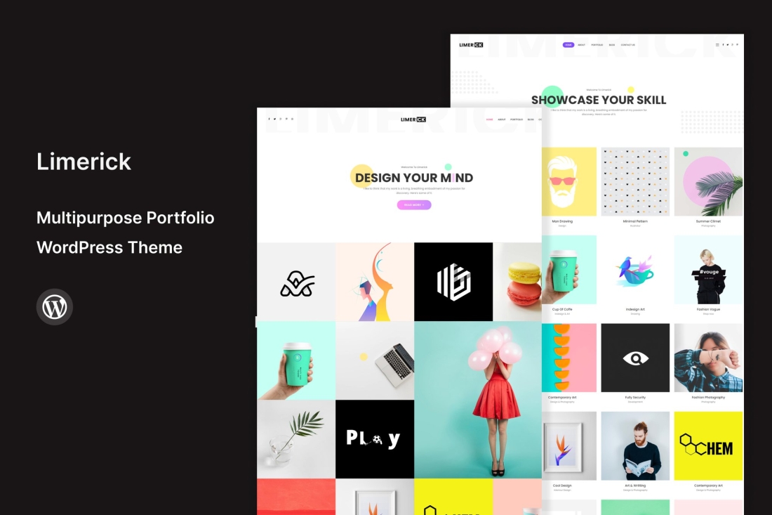 Limerick - Modern  Portfolio WordPress Theme 2.7