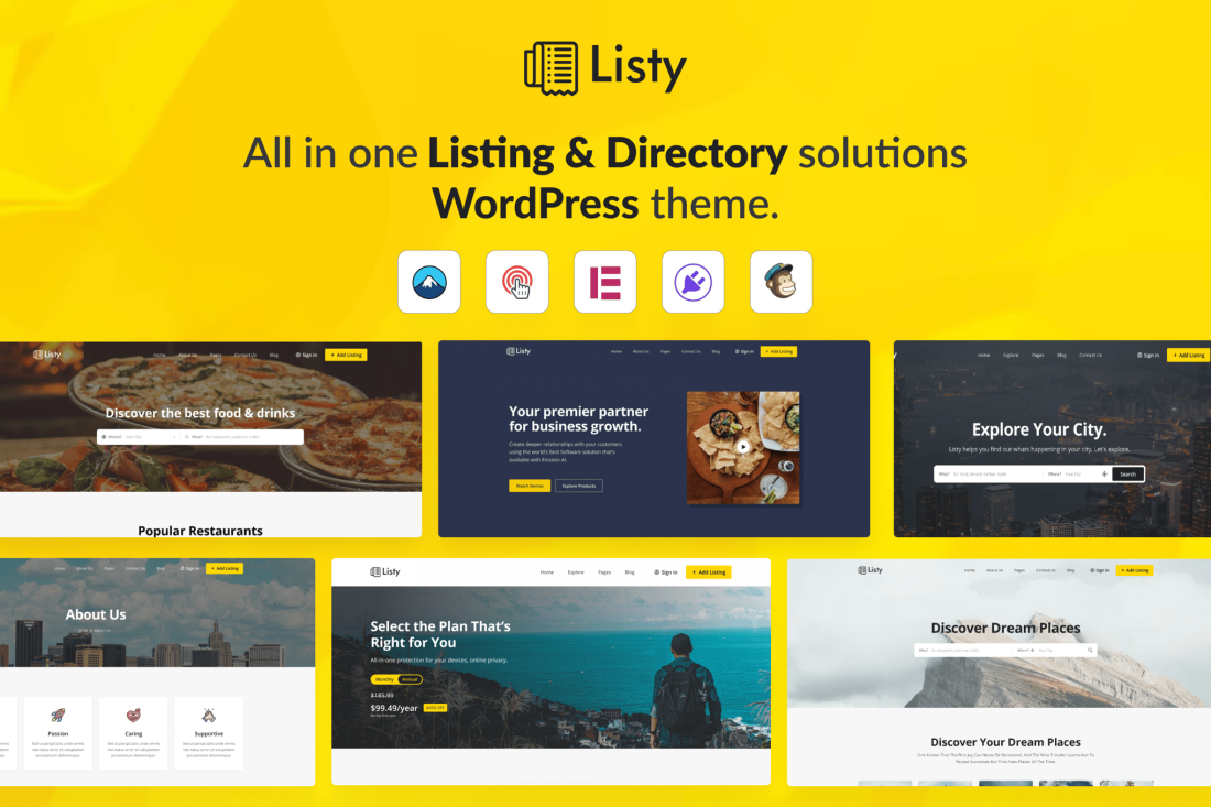 Listy - Listing & Directory  WordPress Theme 1.2.2