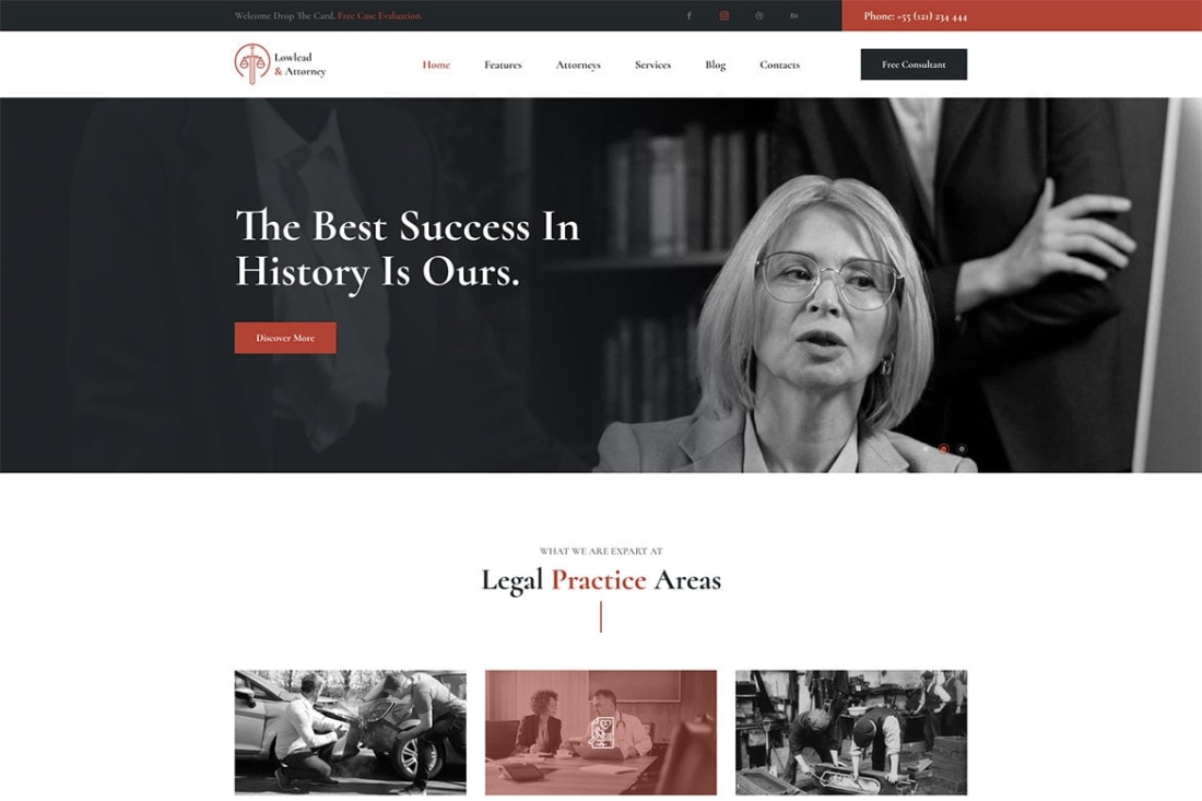 Lowlead - Attorney & Lawyers WordPress Theme 1.0.6