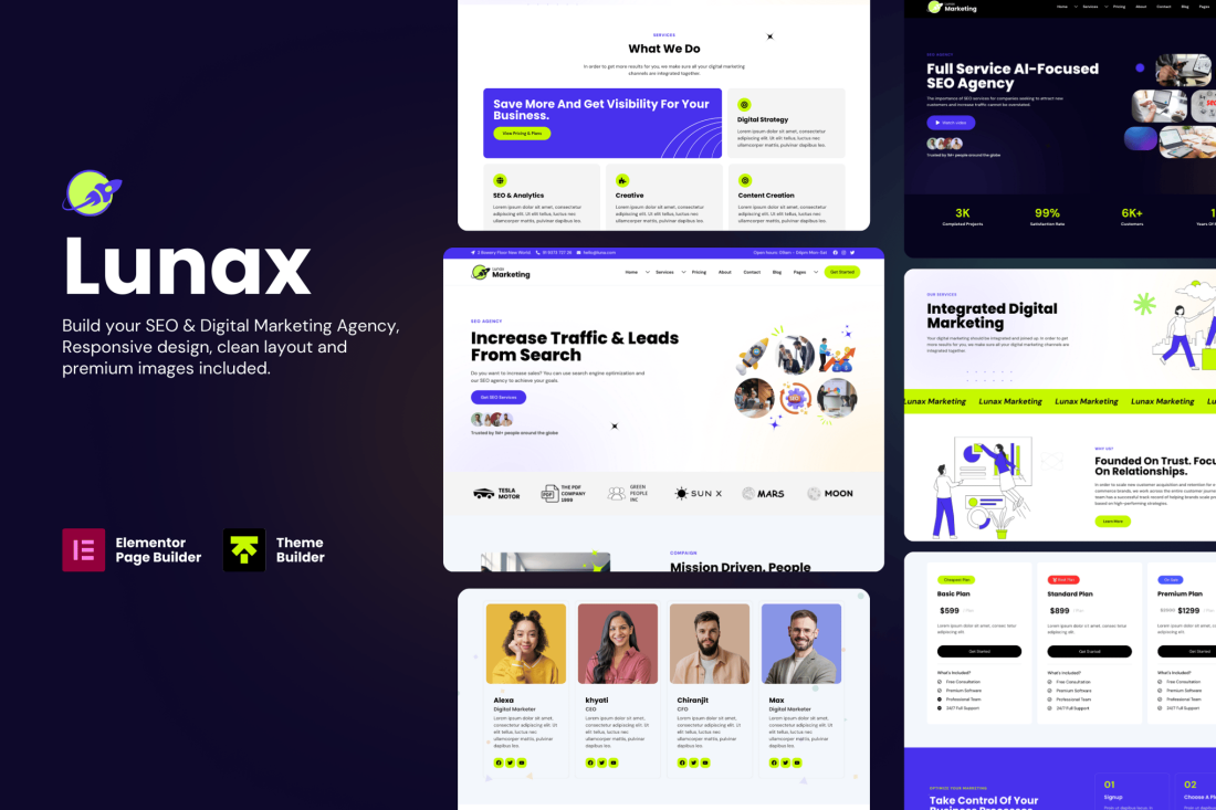 Lunax - Digital Marketing Agency WordPress Theme 1.1.2
