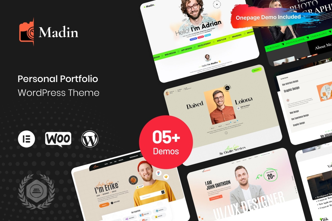 Madin - Personal Portfolio WordPress Theme 1.0.0