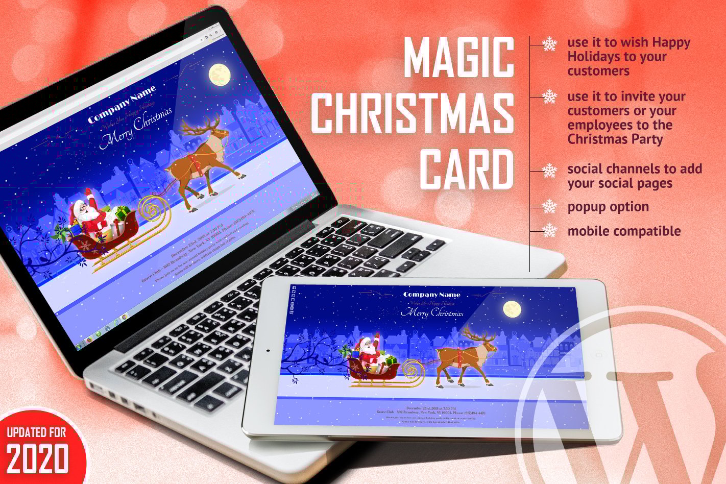 Magic Christmas Card With Animation – WP Plugin 1.1