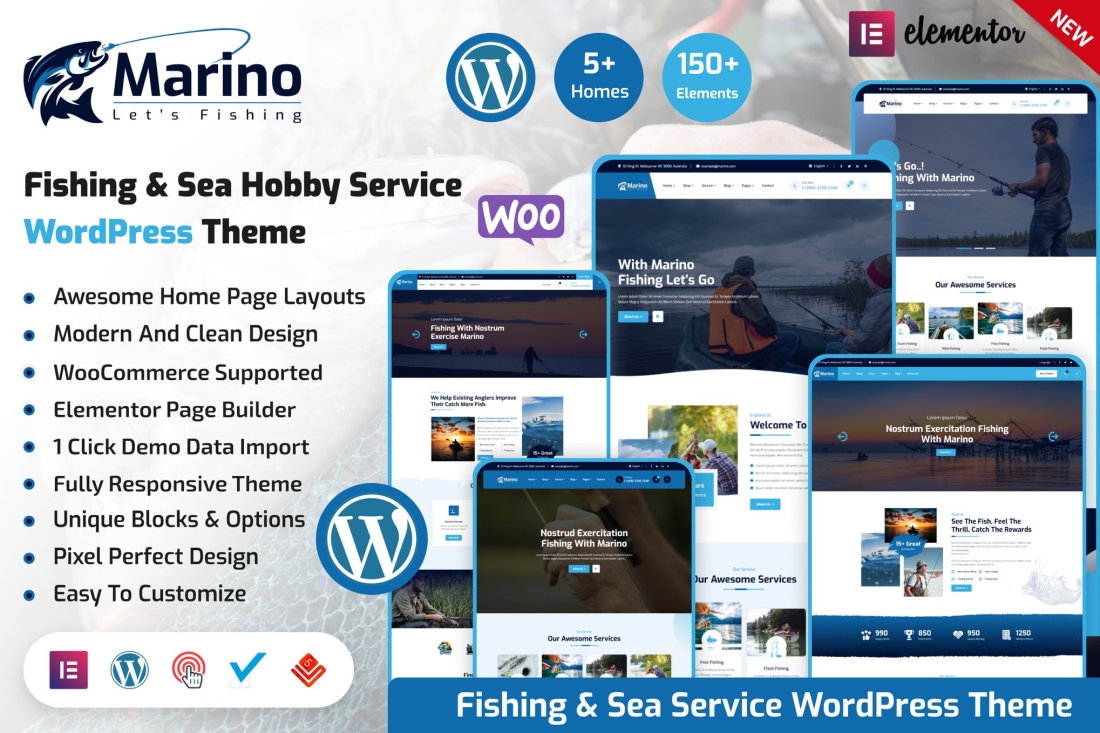 Marino - Fishing & Sea Hobby WordPress Theme 1.0.0