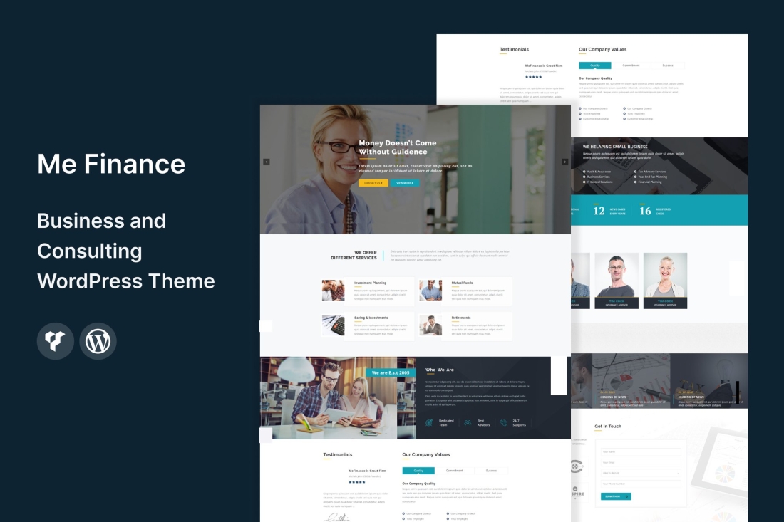 Me Finance - Business & Consulting WordPress Theme 2.7