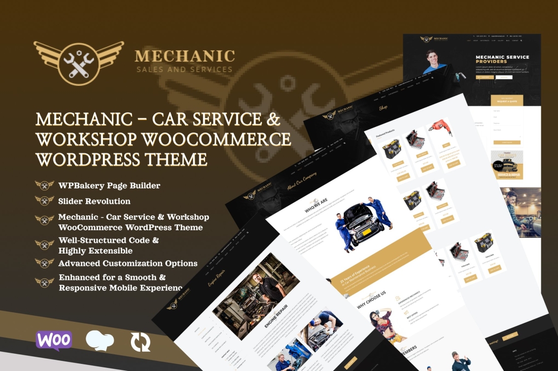 Mechanic - Car Service & Repair WordPress Theme 1.0.1