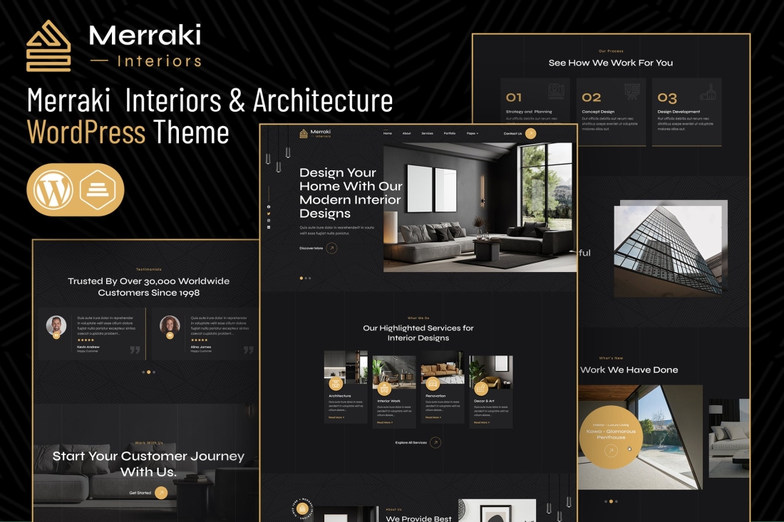 Merraki | Interiors & Architecture WordPress Theme 1.2