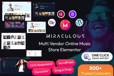 Miraculous - Online Music Store WordPress Theme 1.2.1