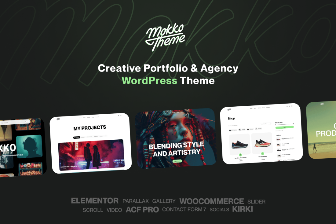 Mokko - Creative Portfolio & AgencyWordPress Theme 1.2.1
