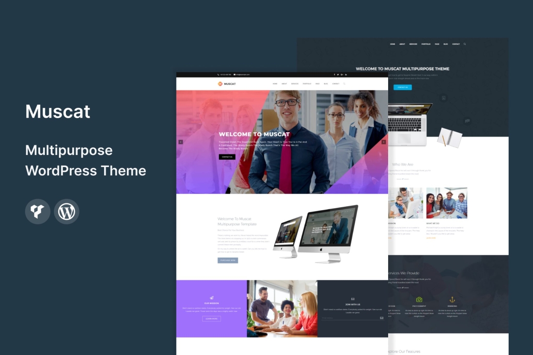 Muscat : Multipurpose WordPress Theme 2.7