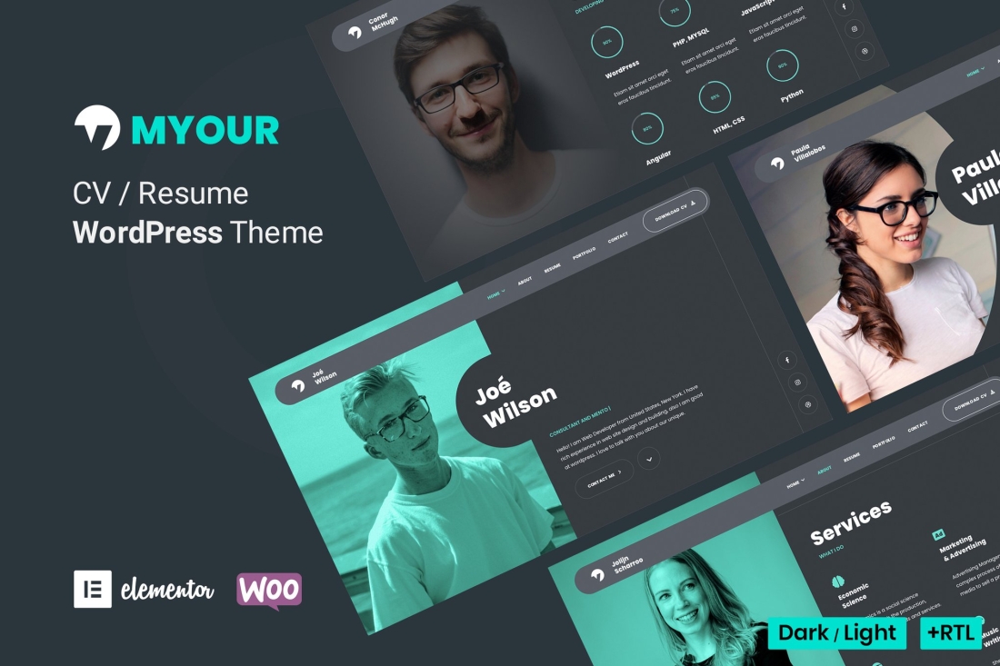 Myour - Personal CV & Resume Elementor Theme 1.5.1