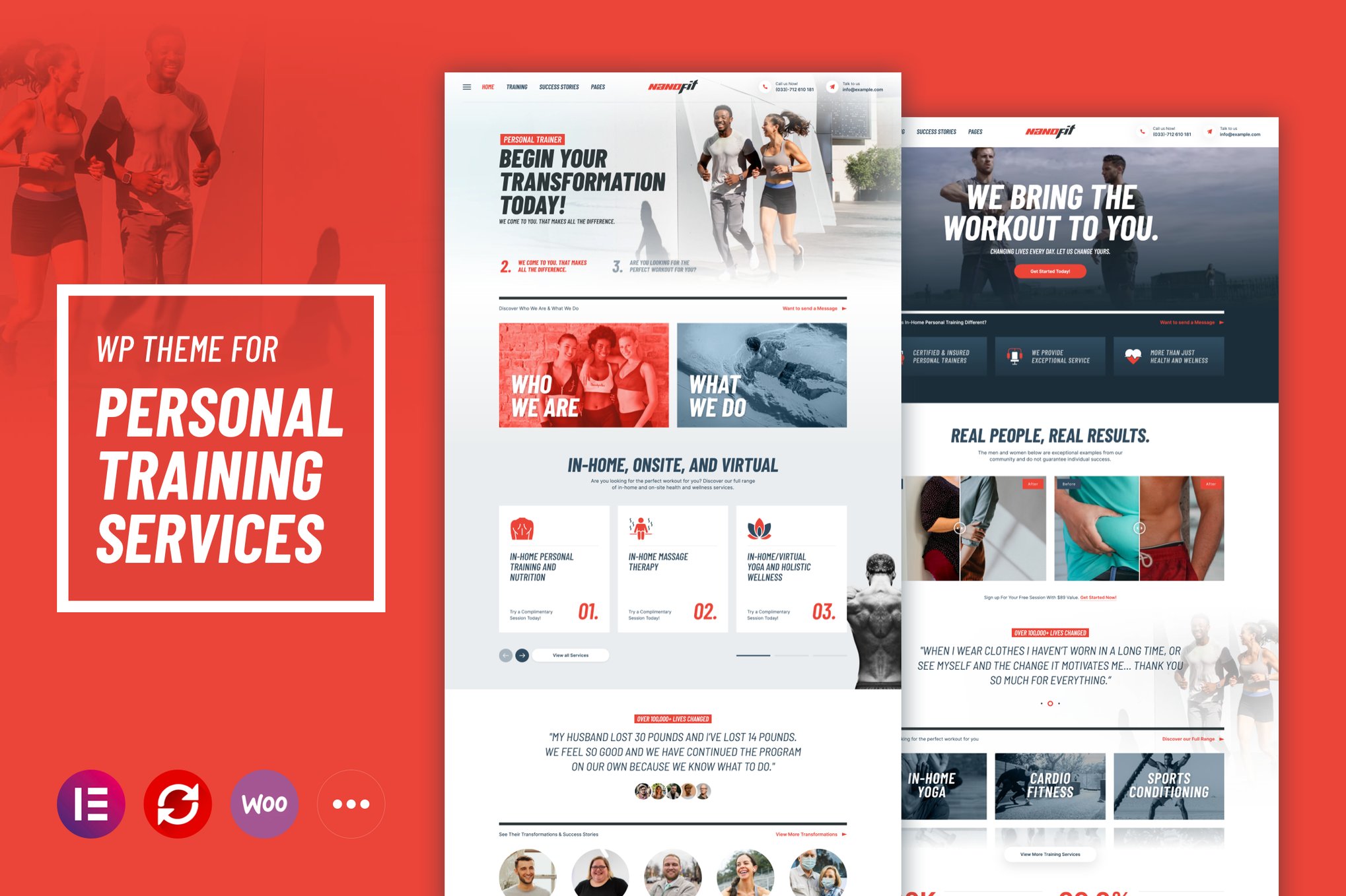 NanoFit – WP Theme for Personal Training Services 1.0.3