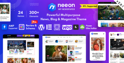 Neeon - WordPress News Magazine Theme 3.1.0