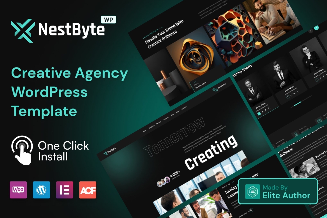 Nestbyte - Creative Agency and Startup WordPress Theme 1.1