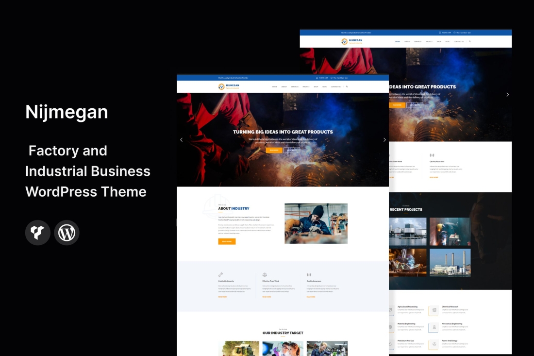 Nijmegan - Factory and Industrial Business WordPress 3.0