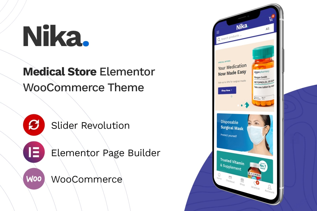 Nika - Medical Elementor WooCommerce Theme 1.1.24