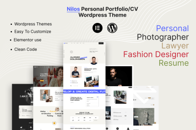 Nilos - Personal Portfolio WordPress Theme 1.0