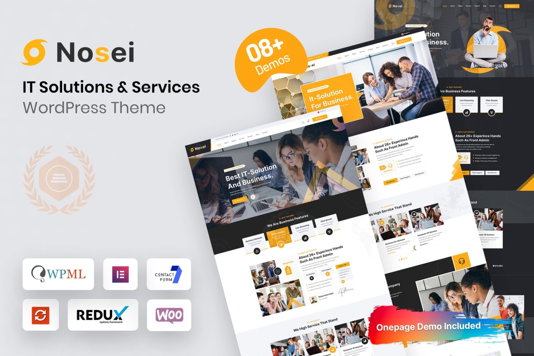 Nosei - IT Solutions & Services WordPress Theme 1.0.4