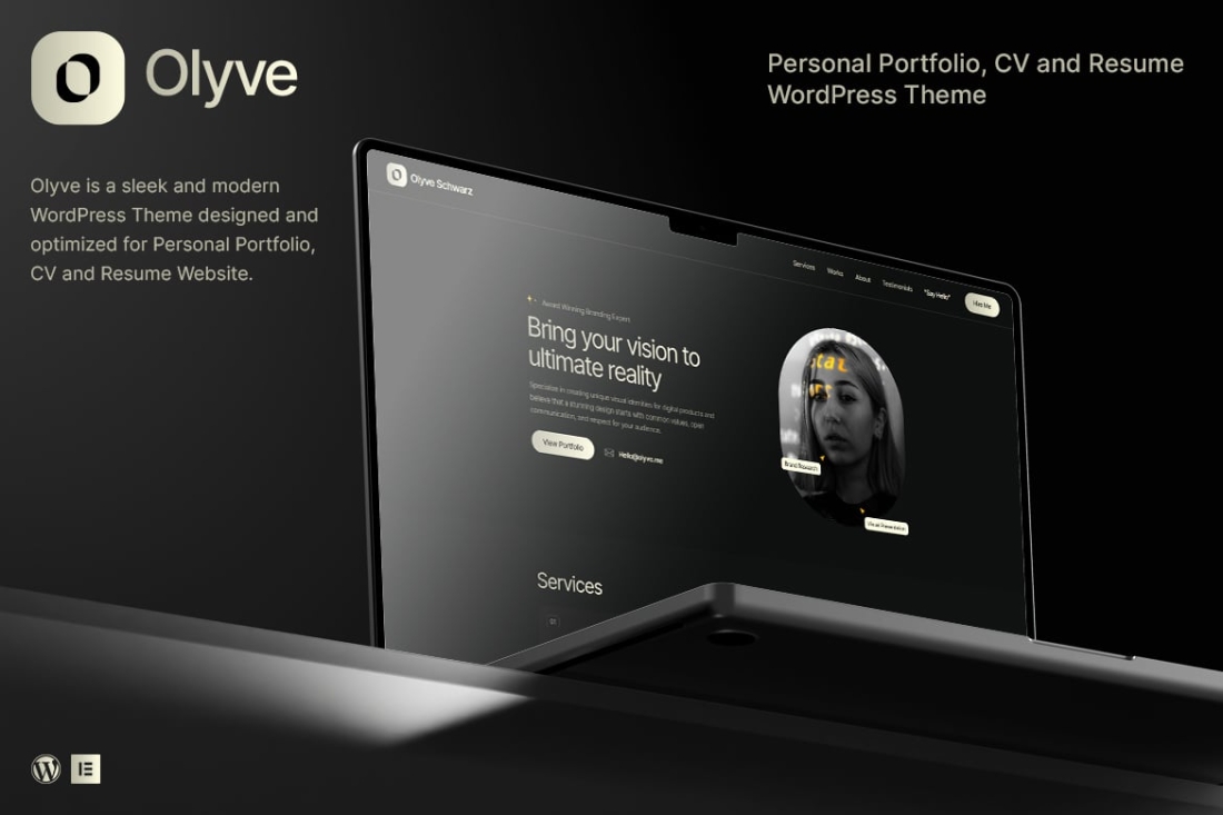 Olyve - Personal Portfolio WordPress Theme 1.0.7