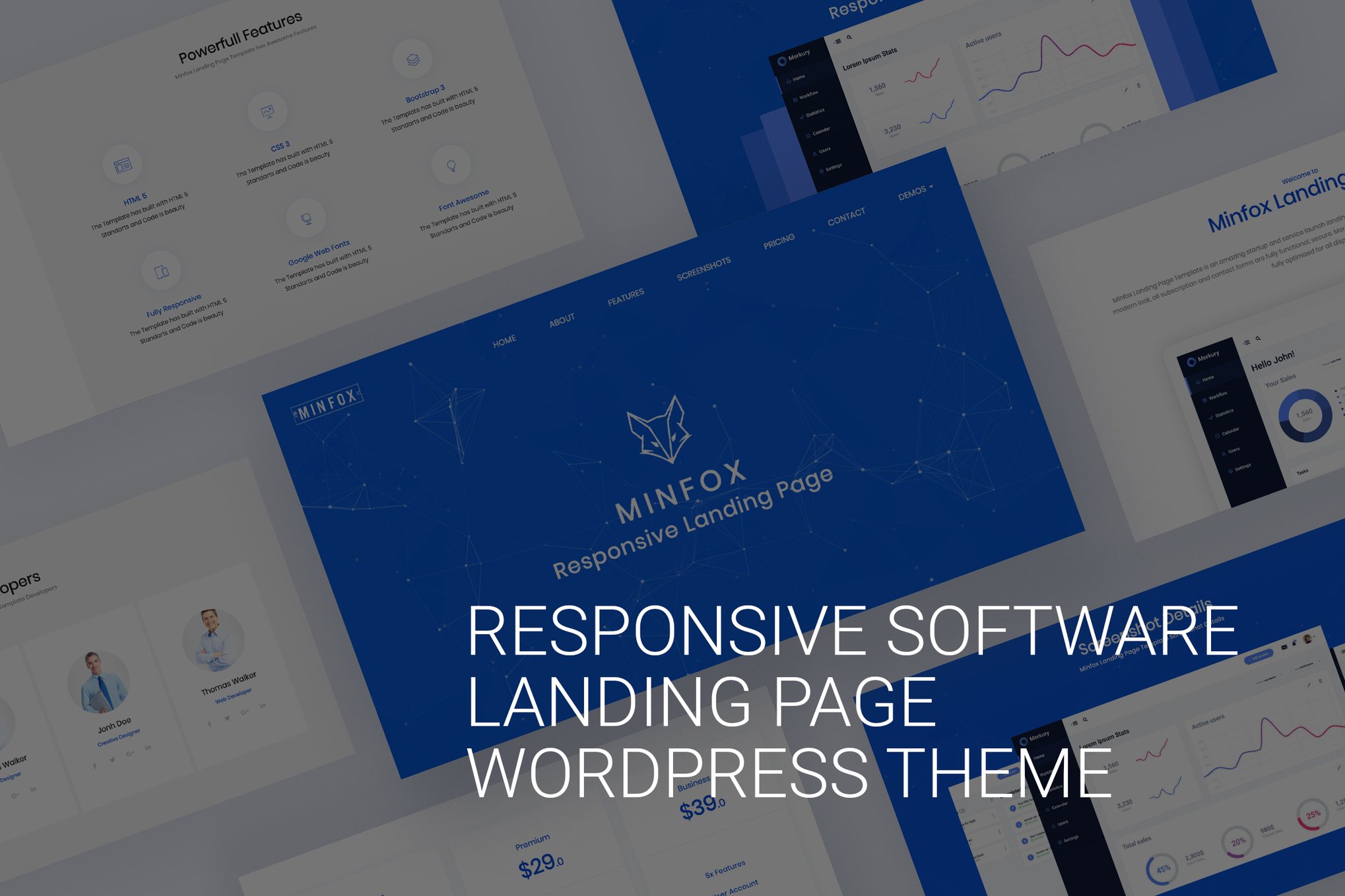 One page WordPress Theme – Minfox 1.5.4