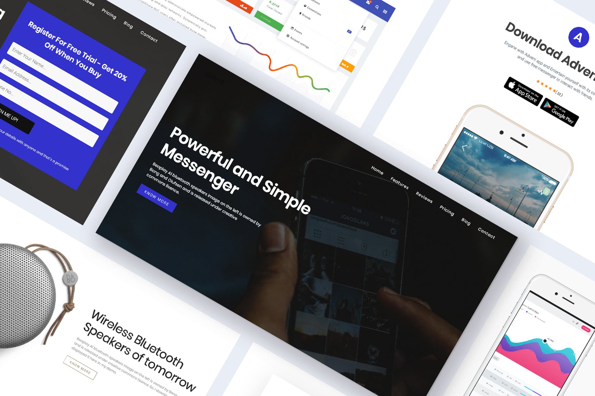Onepage Digital Marketing WordPress Theme – Advent 1.4.3