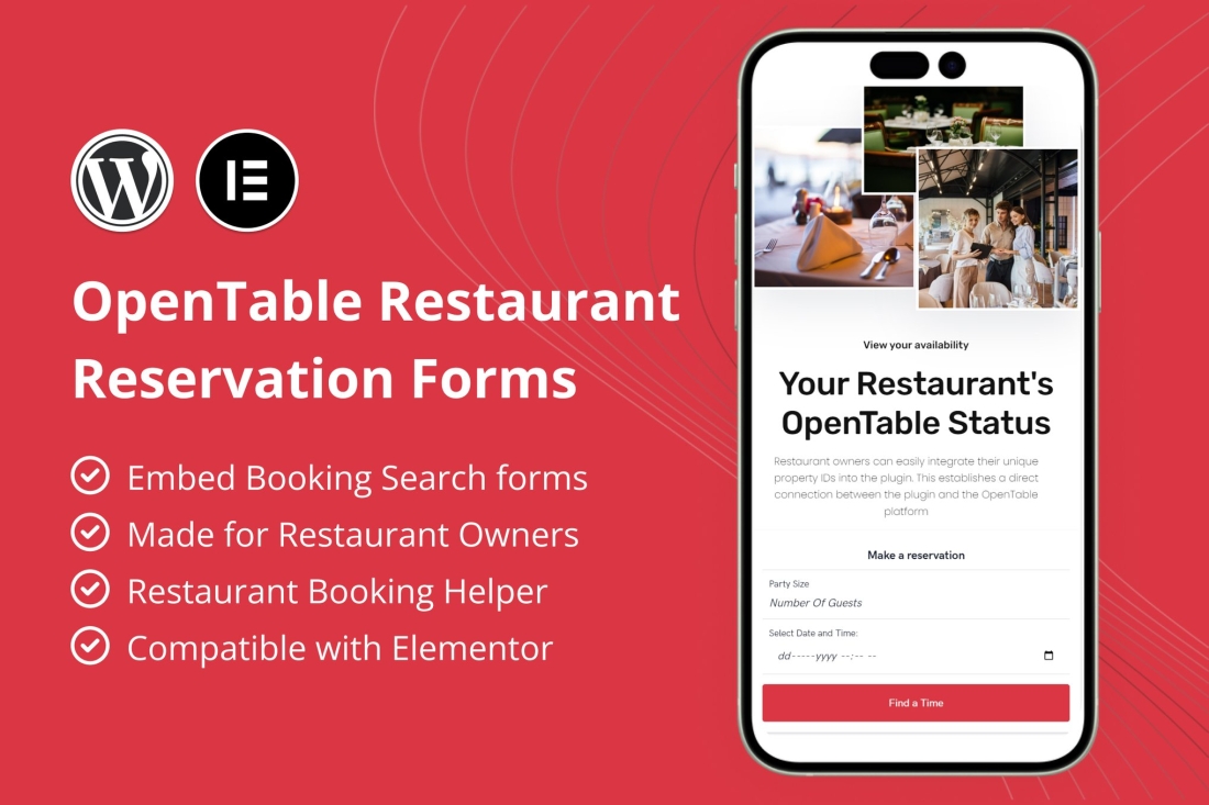 OpenTable Restaurant Reservation Forms for Element 1.0.0
