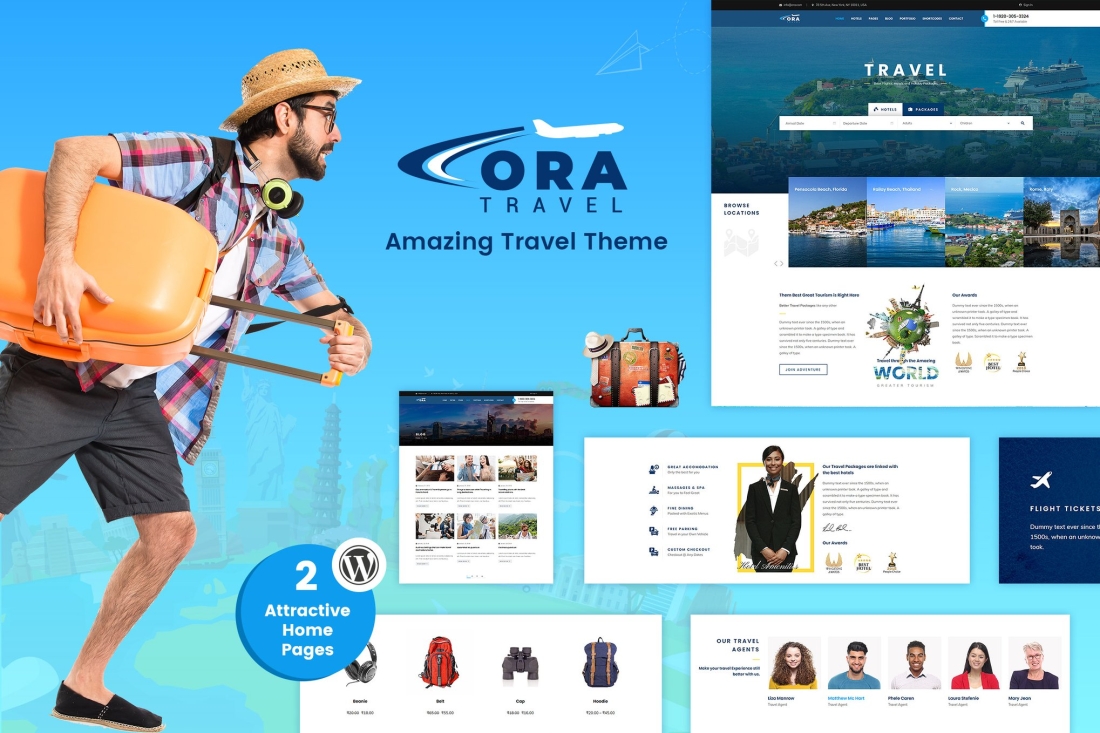 Ora | Travel, Tour Booking WordPress Theme 2.4