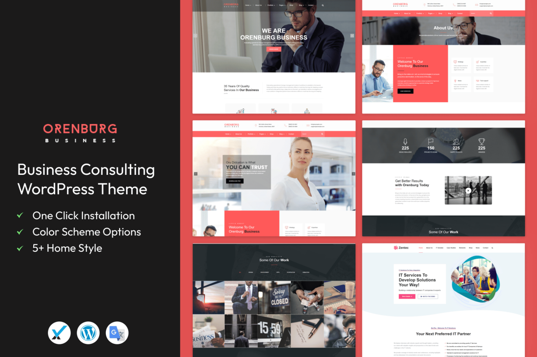 Orenburg - Business Consulting WordPress Theme 2.3