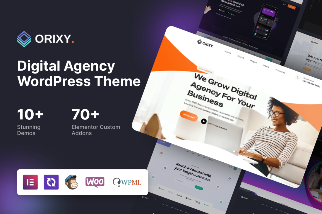 Orixy - Digital Agency WordPress Theme 1.1.1