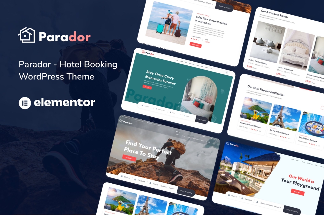 Parador - Hotel Booking WordPress Theme 2.0.3