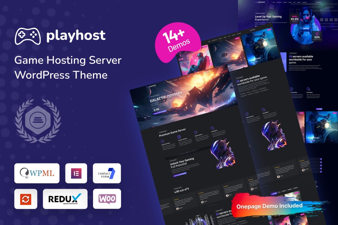 Playhost - Game Hosting Server WordPress Theme 1.0.2