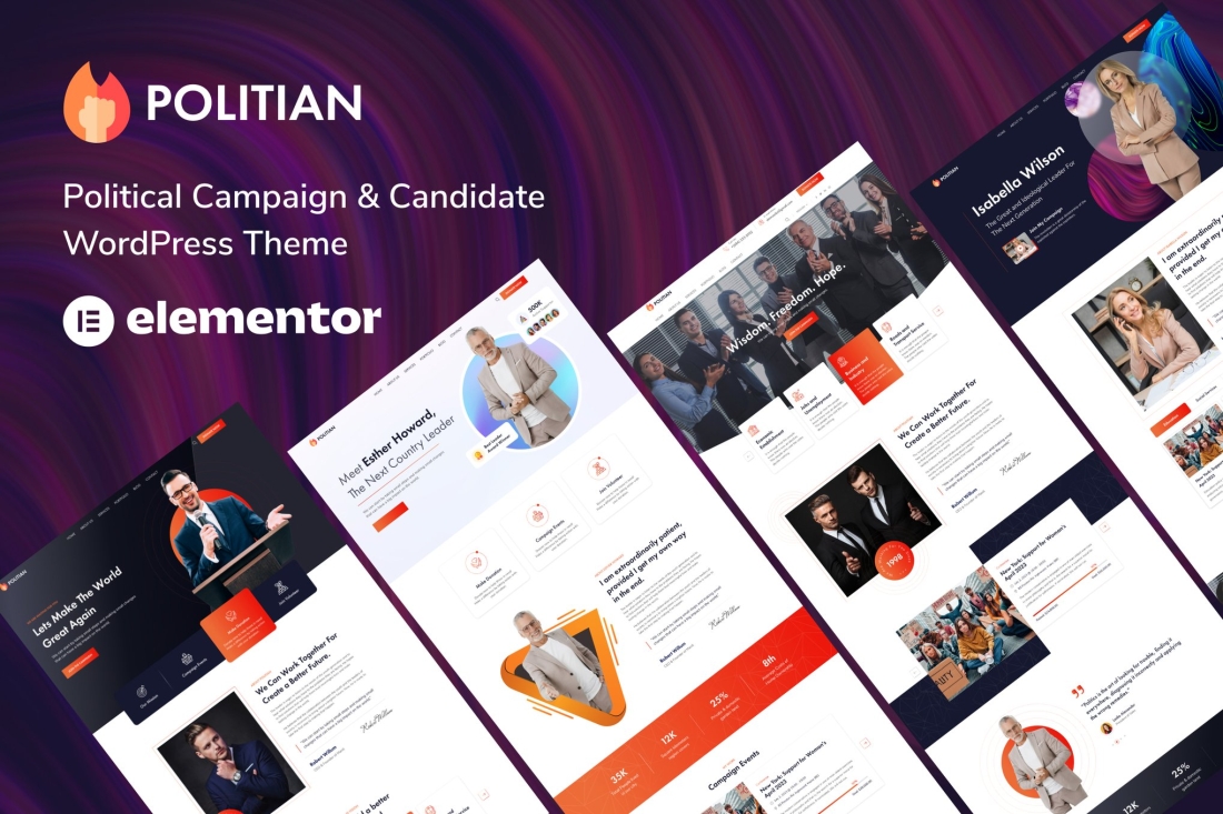Politian - Political Campaign WordPress Theme 1.0.1