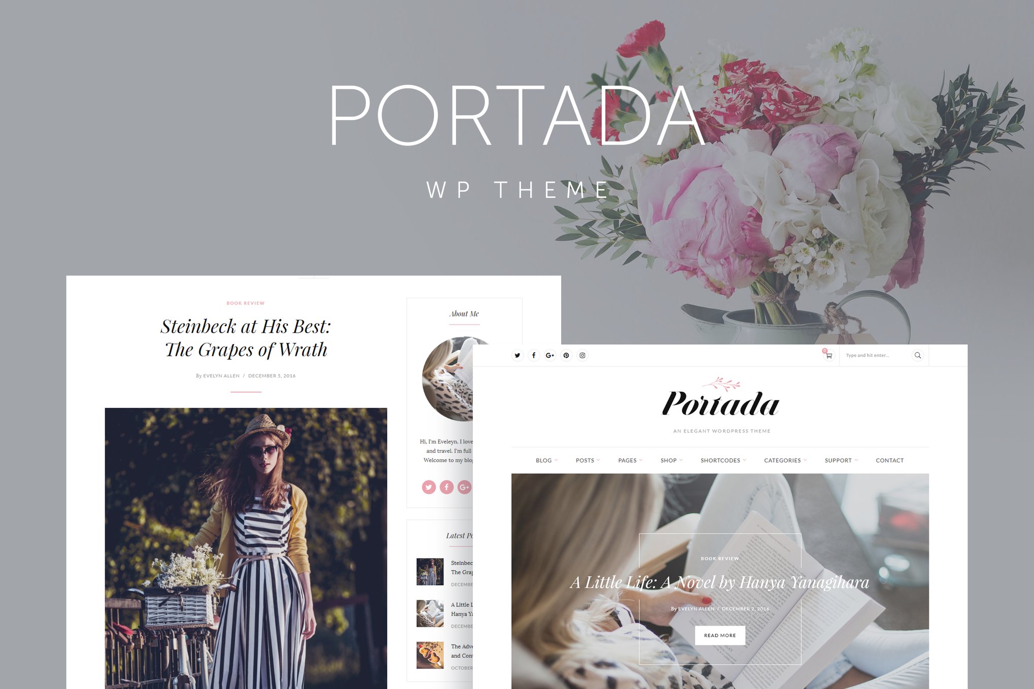Portada – Elegant Blog Blogging WordPress Theme 2.2