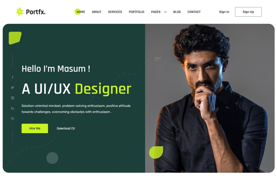 Portfex - Personal Portfolio WordPress Theme 1.1