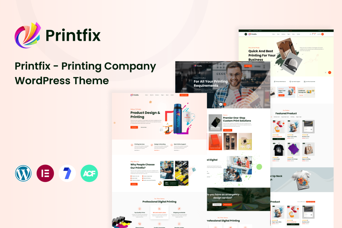 Printfix - Printing Services Company WordPress 1.0.5