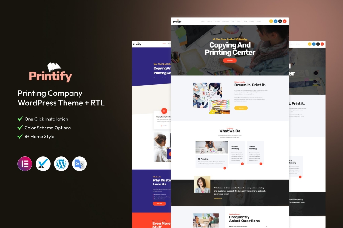 Printify - Printing Company WordPress Theme 3.1.0