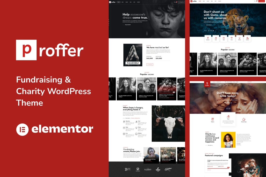 Proffer - Fundraising & Charity WordPress Theme 1.0.6