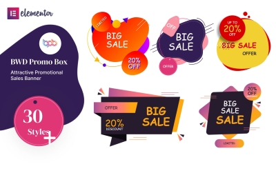 Promo box elementor addons 1.0
